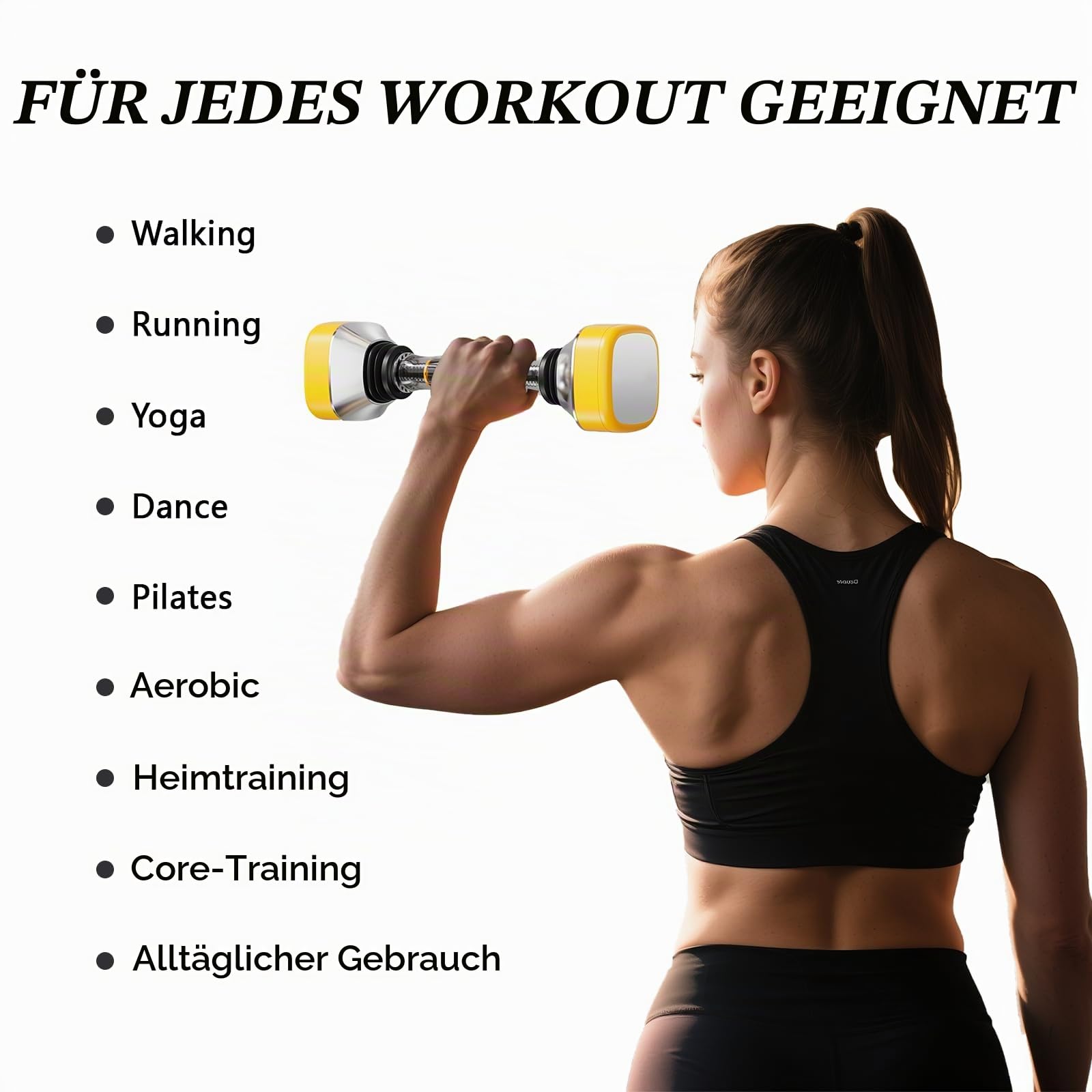Hanteln Set, Vibrations-Schwinghantel,10-30kg Verstellbare Kurzhanteln Set,Rutschfeste Vibrationshantel,Gewichte Hantel für Krafttraining, Fitness, Home Gym, Geschenk
