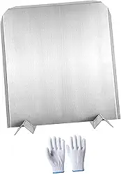 Refletor de calor para lareira Escudo térmico para lareira Minimalista Fácil de instalar Acessórios DIY Proteção de parede aço inoxidável