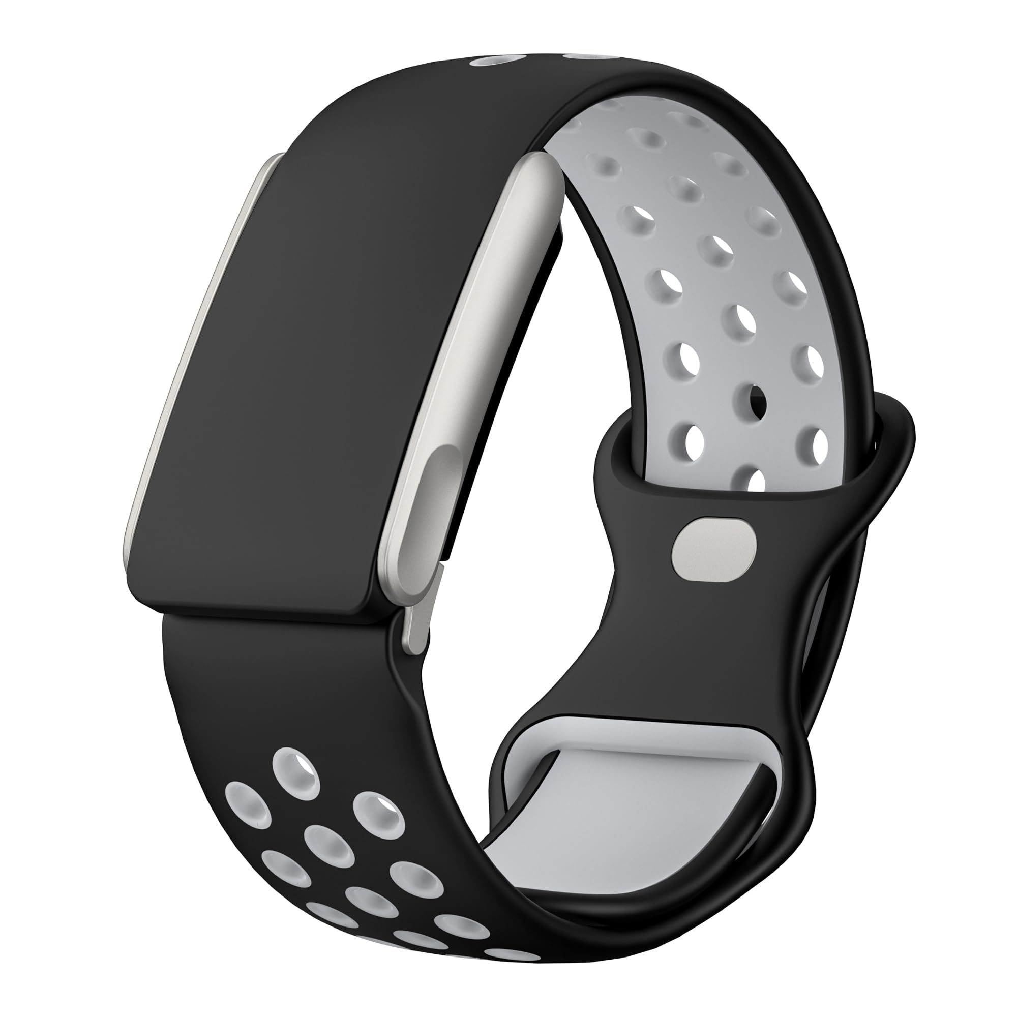 omee Silicone Sport Band Compatible with Whoop 5.0 Band Strap Men Women, Breathable Sport Adjustable Waterproof Replacement Wristbands Straps for Whoop 5.0 Silicone Bands