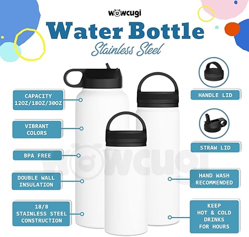 Miniatura 6 de wowcugi Regalos inspiradores para mujeres, botella de agua personalizada Everyday Is A New Beginning, regalos de girasol para niñas, mejores amigas,