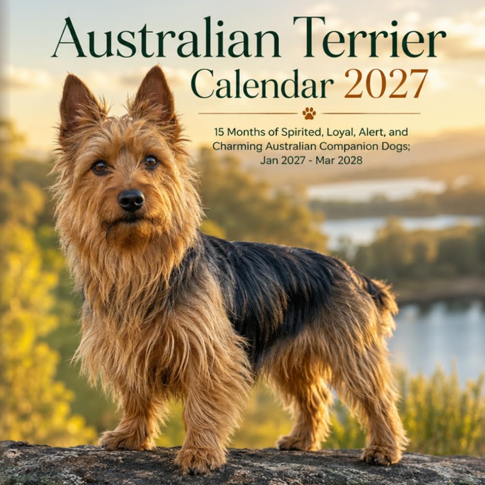 Australian Terrier Calendar 2027: 15 Months of Spirited, Loyal, Alert, and Charming Australian Companion Dogs | January 27–March 2028