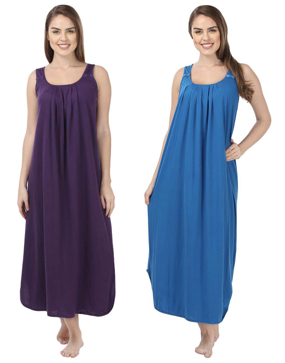Women's Cotton Hosiery Solid Maxi Nighty Slip (Pack of 2) Available Sizes: S, M, L, XL, 2XL, 3XL, 4XL, 5XL-image-30