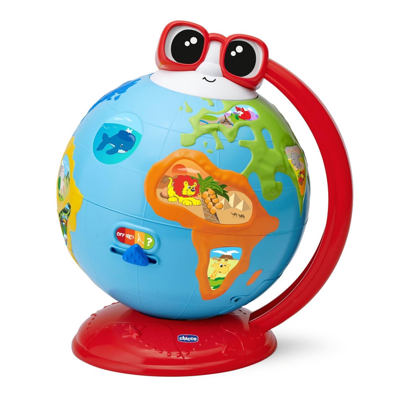 Chicco Globo Terraceo, Talking Educational Toy, To Learn Geography, Music and Curiosities of the World, Flora and Fauna, +300 Phrases, Contests and Songs, Montessori Method