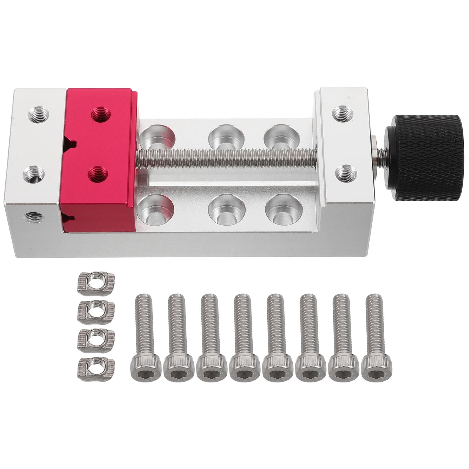 ibasenice Mini morsetto da tavolo, piccola morsa da banco per hobby, morsetto da banco regolabile per modellismo, artigianato, lavorazione del legno e dei metalli.