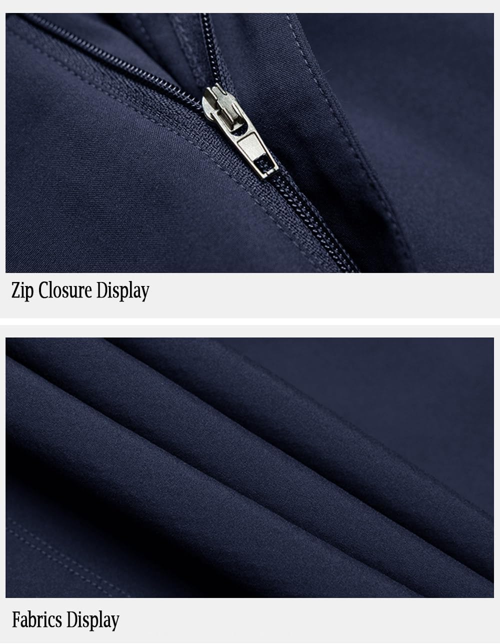 MAGCOMSEN Men's Hiking Pants Quick-Dry Water Resistant Lightweight Work Outdoor Pants with Zipper Pockets - Image 4