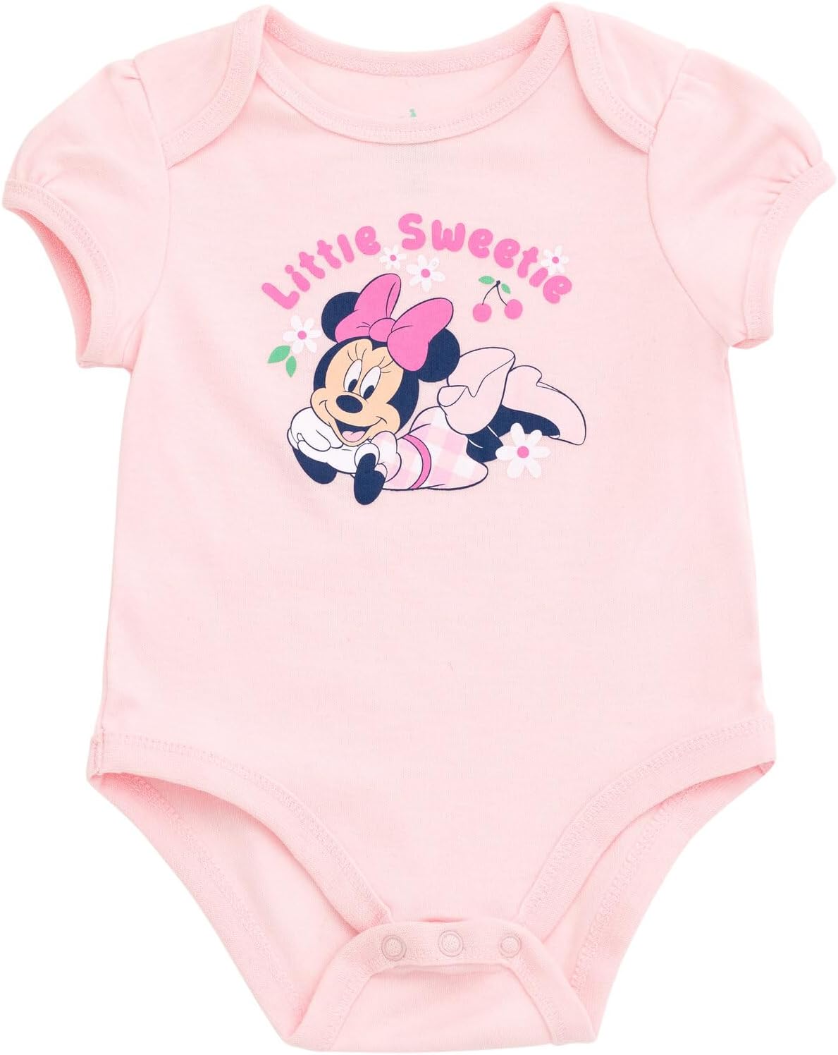Disney Minnie Mouse Baby Girls Bodysuit, Skirt and Headband 3 Piece Outfit Set Newborn to Infant Sizes (Newborn - 24 Months)