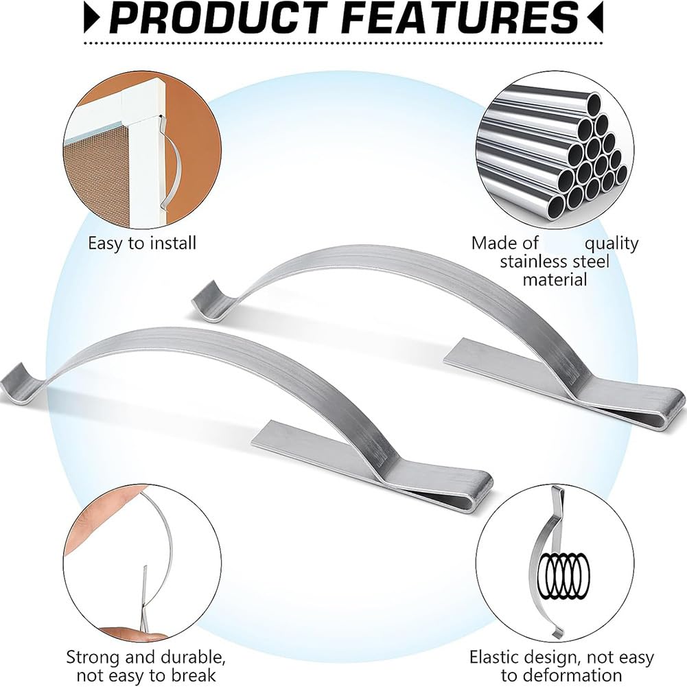 Pack De 500 Ressorts D'angle Pour Moustiquaire - Acier Inoxydable - Cottonwood Hardware