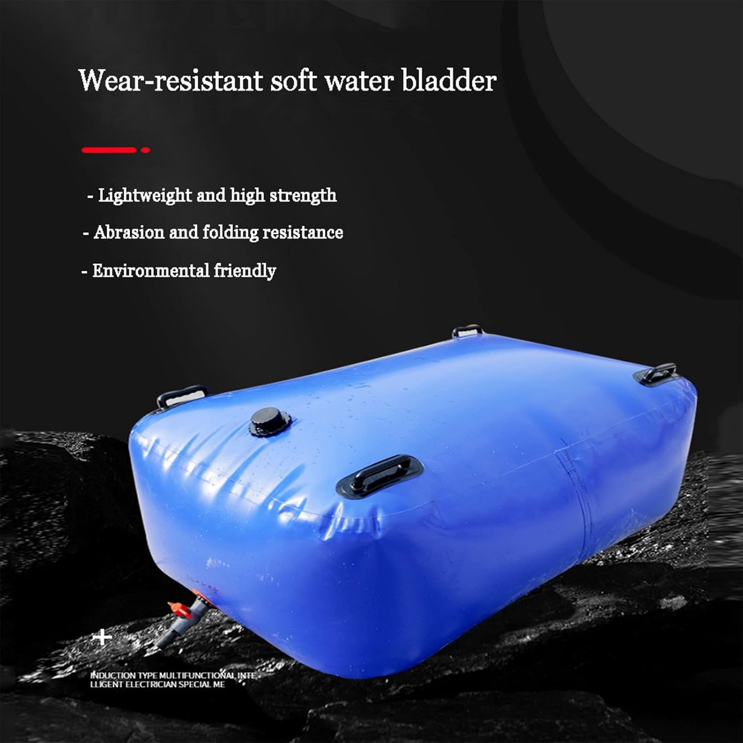 Foldable Water Storage Bag，Portable Rain Barrel, Collapsible Water Storage Tank, Outdoor, Garden and Farm Water Storage Container，Water Storage Bag Tank with Faucet