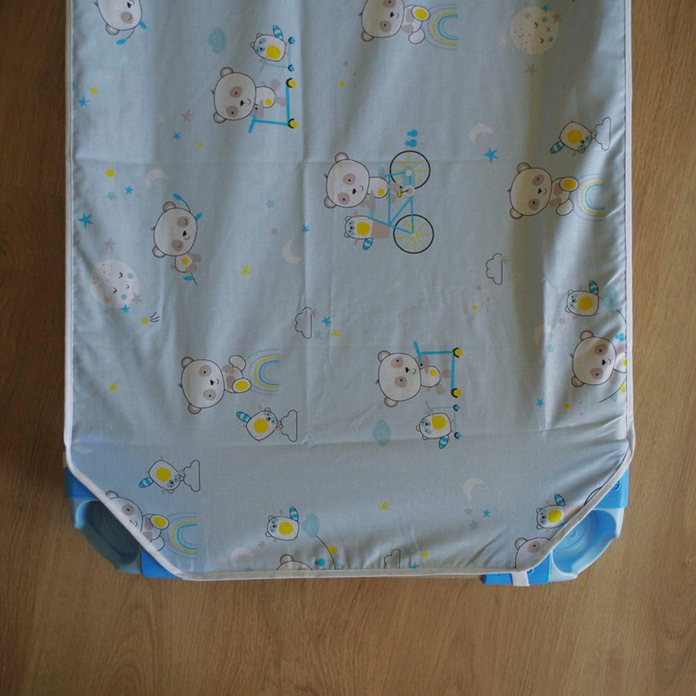 10XDIEZ lenzuolo con angoli per amaca asilo (ghiaccio - 53x130cm)