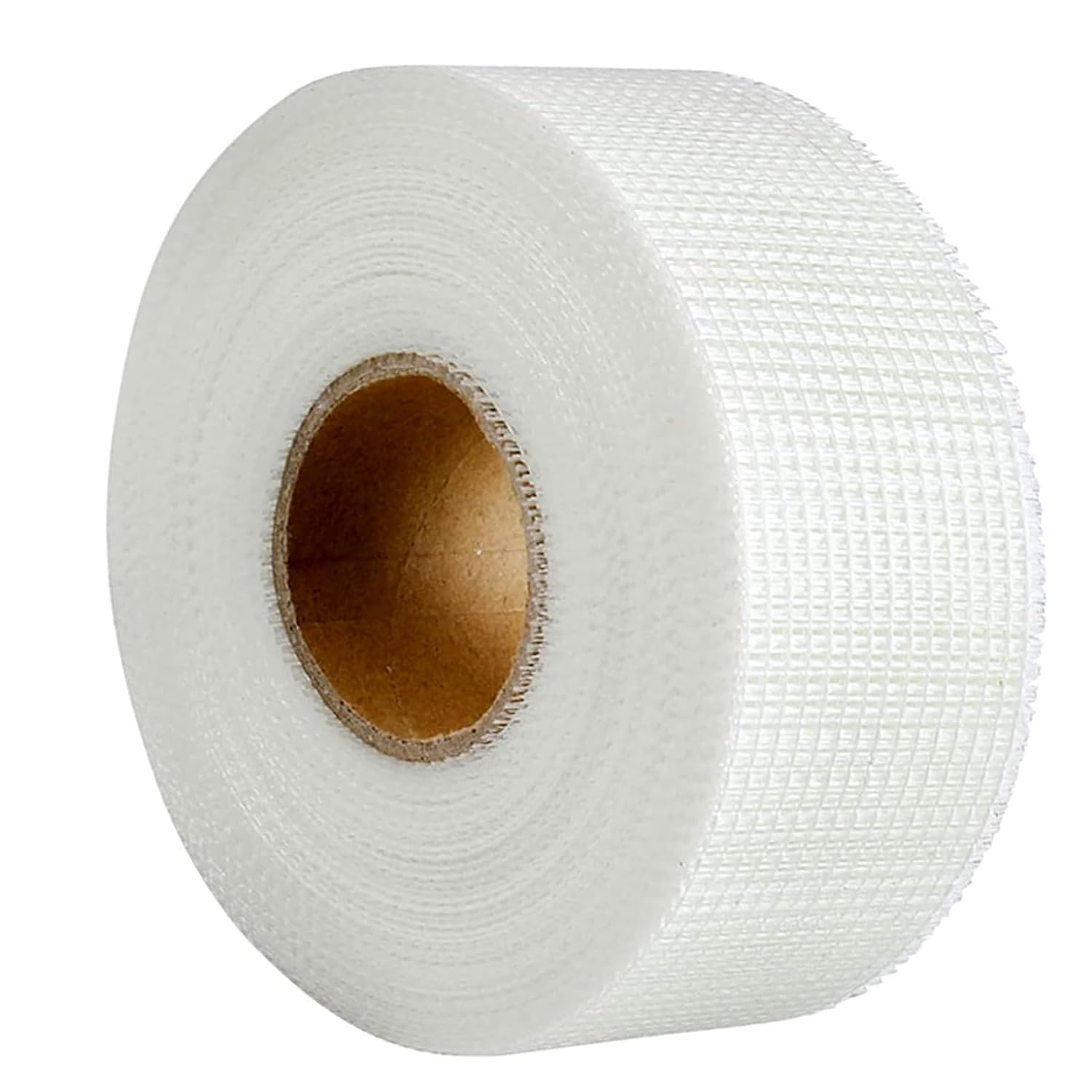 Lroyepo Drywall & Plasterboard Repair Tape, Scrim Tape, Self-Adhesive Fibreglass Mesh Tape – for Cracks, Holes & Ceiling Corners, Wall Repair Paste Compatible (White, 50mm x 30M)