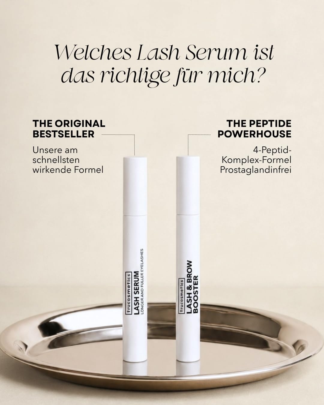 Lash & Brow Peptide Siero per ciglia e sopracciglia, senza ormoni, con complesso di 4 peptidi, ciglia e sopracciglia più lunghe, più dense e più forti, senza prostaglandine, prodotto in
