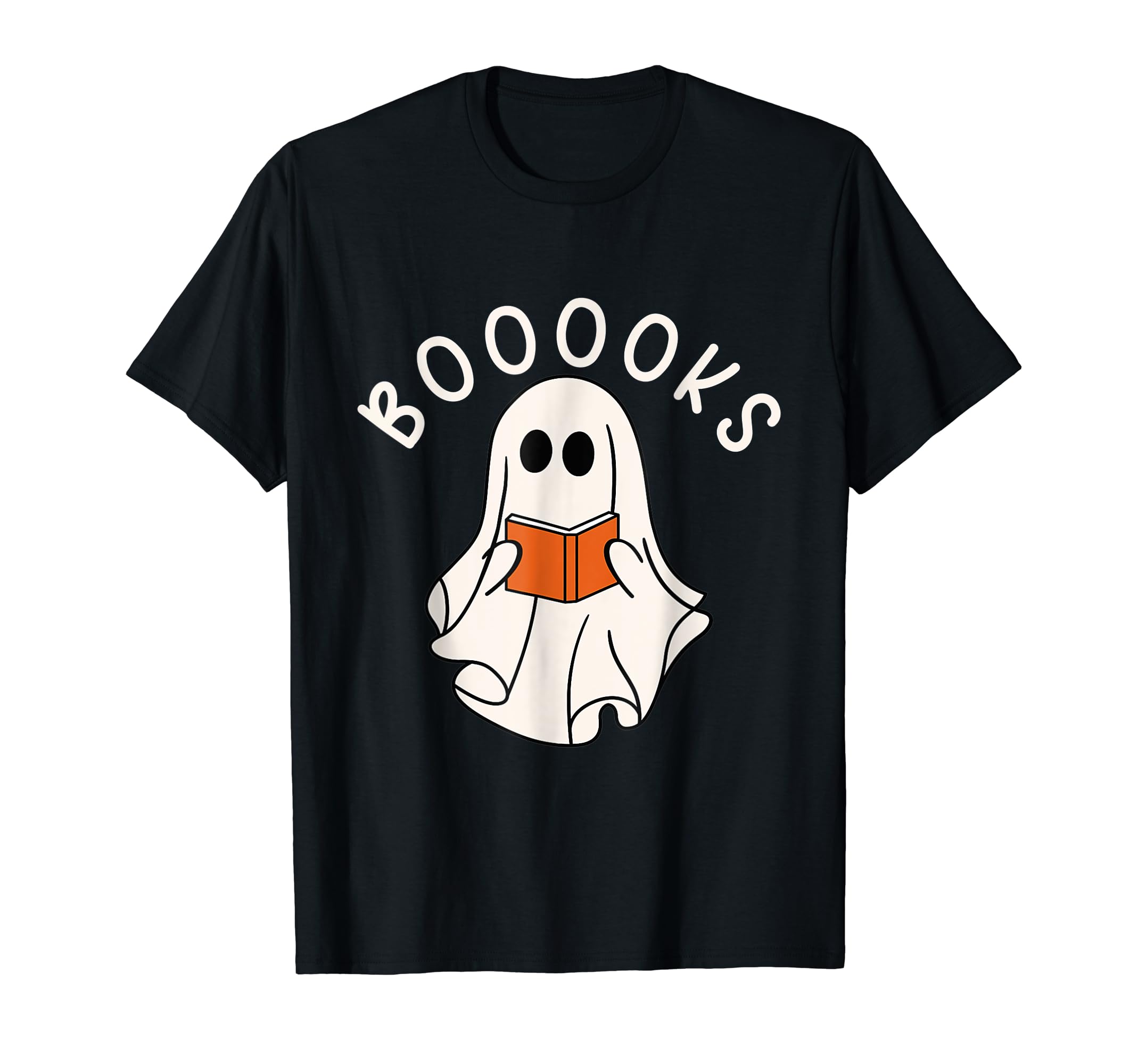 Halloween Booooks Cute Ghost Boo Reading Books Adults Kids T-Shirt