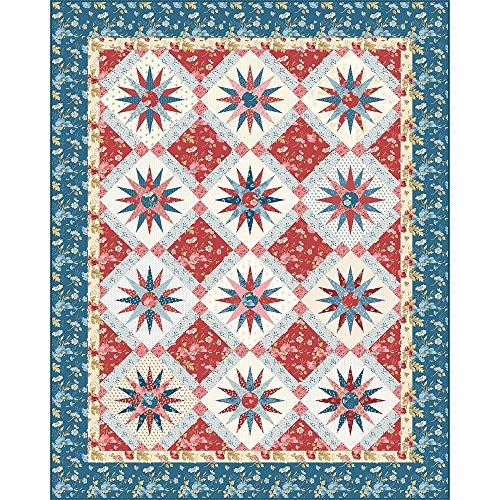 Robin Ruth Design Skinny Robin 16 Point Mariner's Compass Combo, White