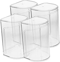 Vista 1 de Caja de exhibición de 4 piezas de artesanía para muñecas, vitrina, estuche transparente, kits de garaje, vitrinas para coleccionables, vitrina