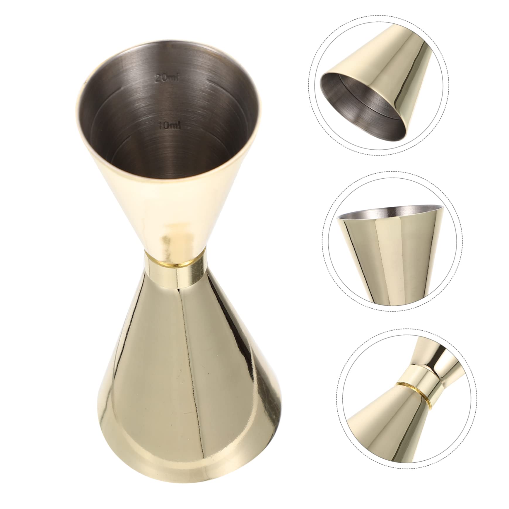 Cabilock 3 Copas Medidoras De Vino De Acero Inoxidable Para Cócteles Medidoras De Precisión Para Barman Hogar Y Bar.