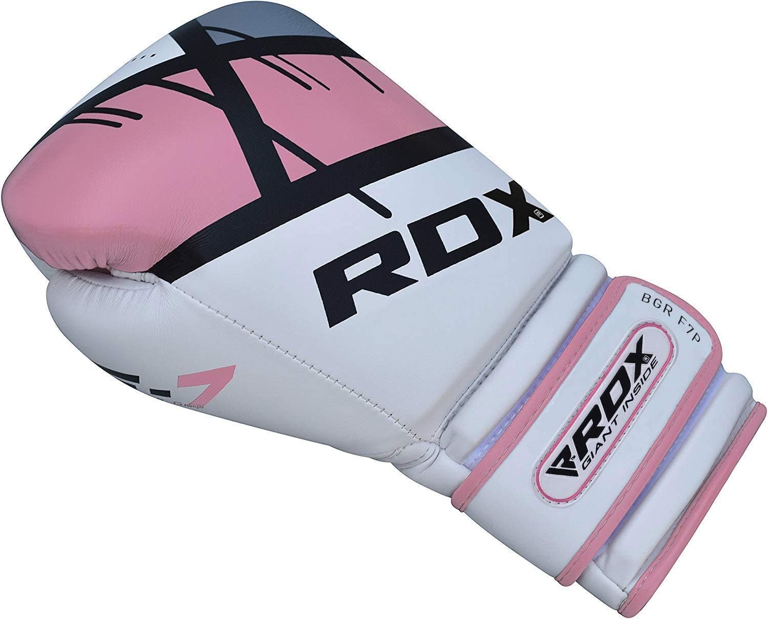 RDX Boxing Gloves EGO, Sparring Muay Thai Kickboxing MMA Heavy Training Mitts, Maya Hide Leather, Ventilated, Long Support, Punching Bag Workout Pads, Men Women Adult 8 10 12 14 16 oz