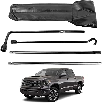 Spare Tire Tool Kit with Tire Jack Handle and Wheel Lug Wrench