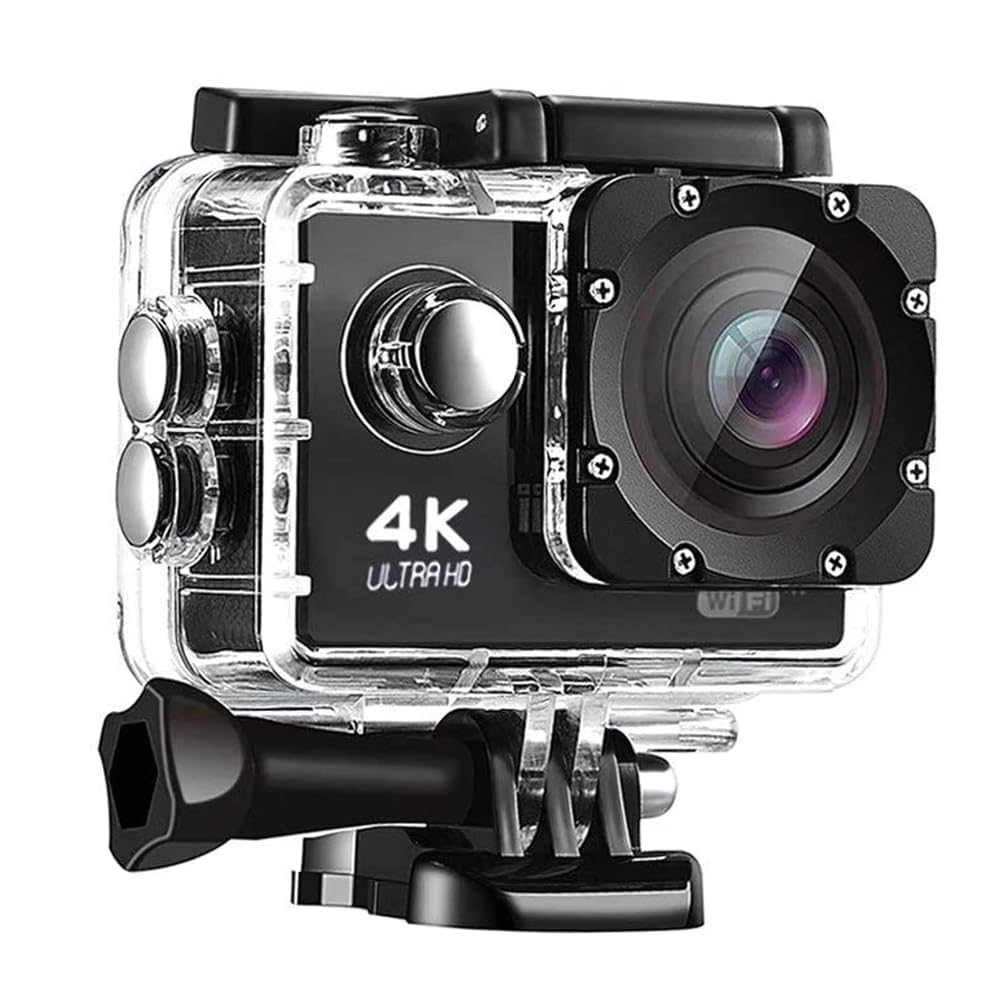 Drumstone 𝐋𝐢𝐦𝐢𝐭𝐞𝐝 𝟏𝟐 𝐘𝐄𝐀𝐑𝐒 𝐖𝐀𝐑𝐑𝐀𝐍𝐓𝐘 4K 16MP WiFi Action Camera, Waterproof Sports Camera with 170° Wide-Angle Lens, 30M Underwater Case, HD Video, for GoPro Alternatives, Bike-picture-10