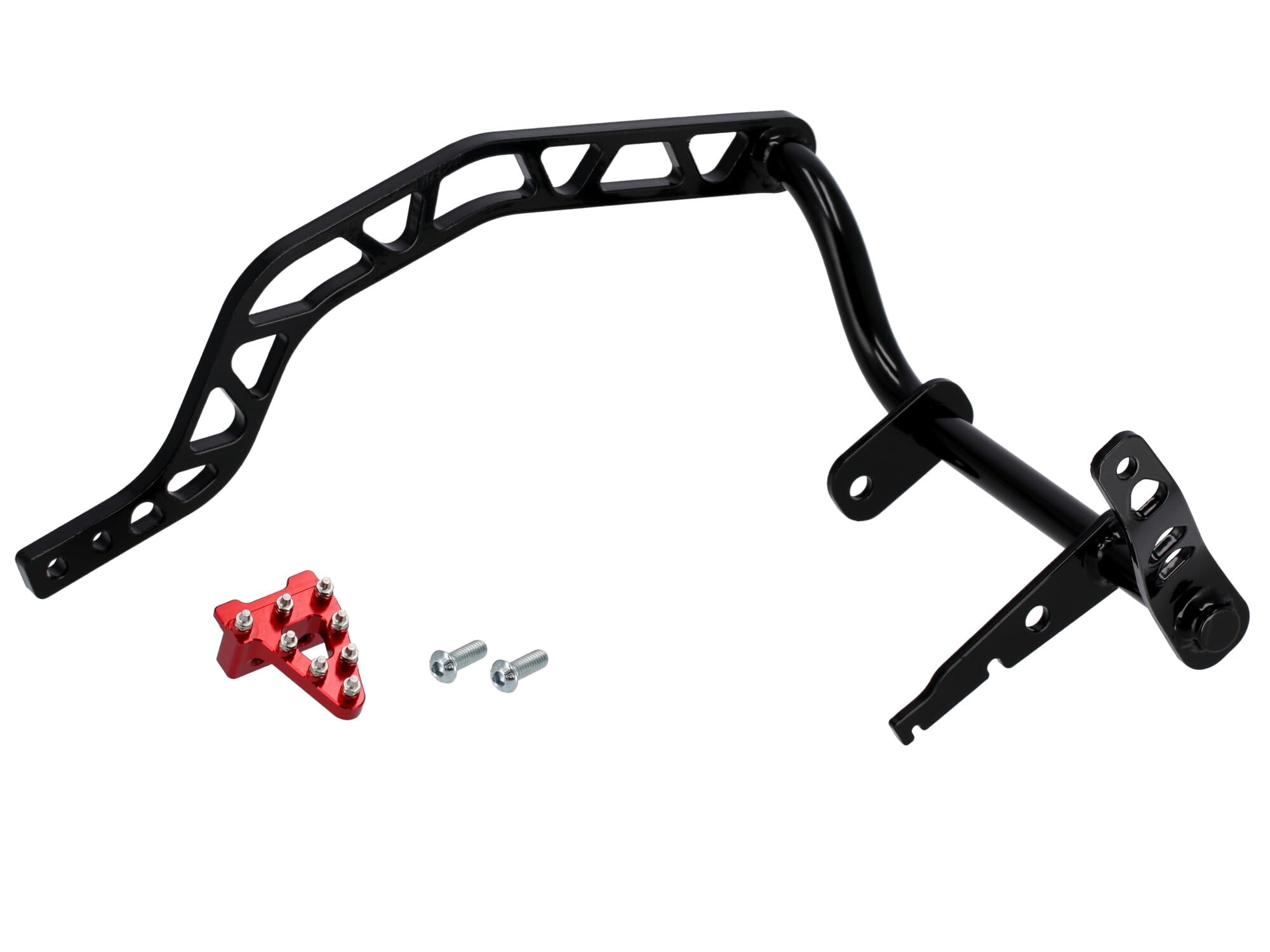 SH Fußbremshebel, oben liegend, Schwarz/Rot - für Simson S50, S51, S70, S