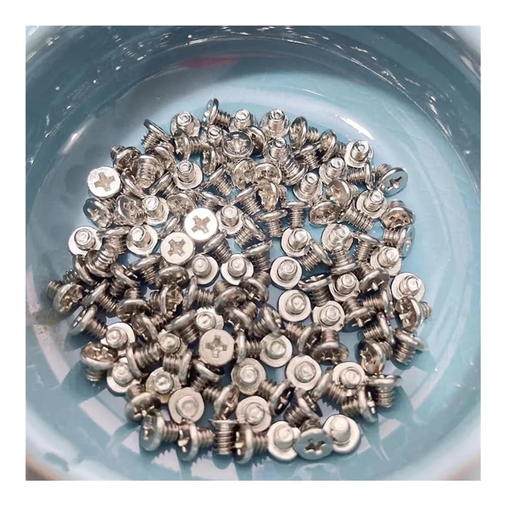 10pcs cm 6#-32 * 3.5 Phillips Flat Head NI-Plated Set Screw for Computer Case Hard Disk UNC