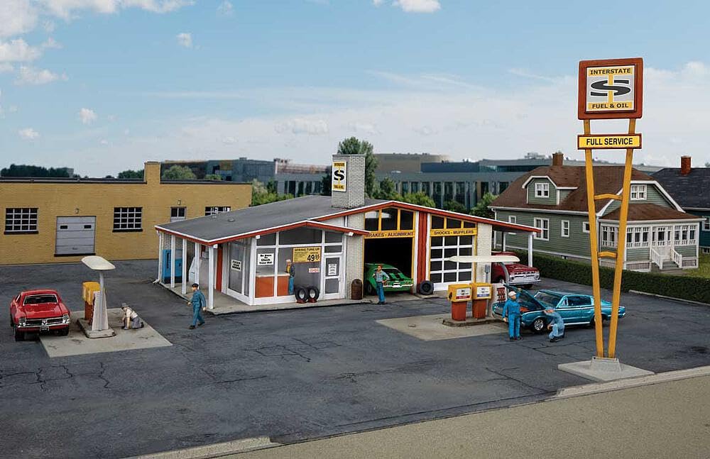 Cornerstone Walthers 933-3541 Historic Petrol Station Model Kit, Multi-Colour