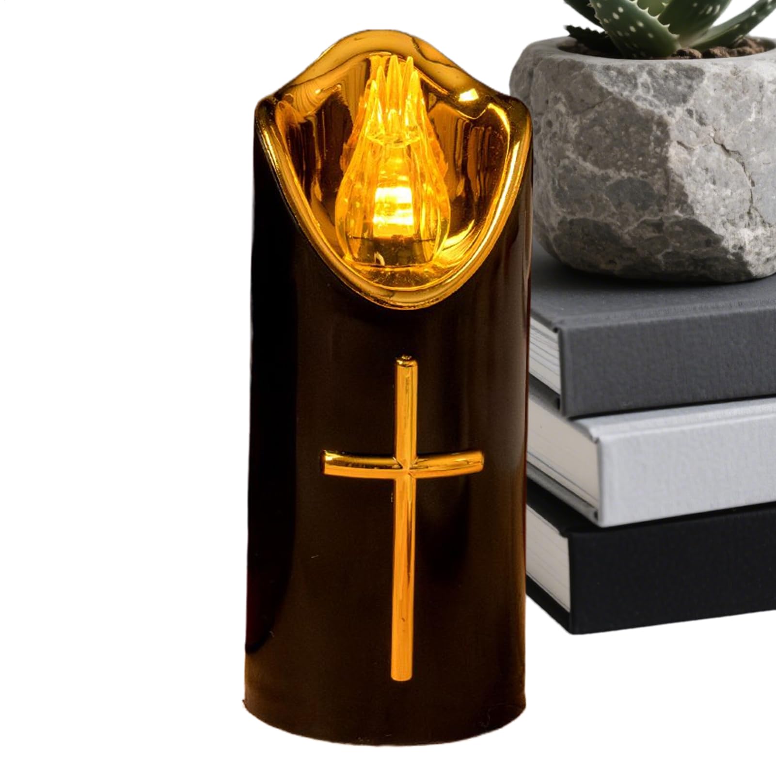 Mbiyhgta Electric Candles Battery-Operated Grave Lights