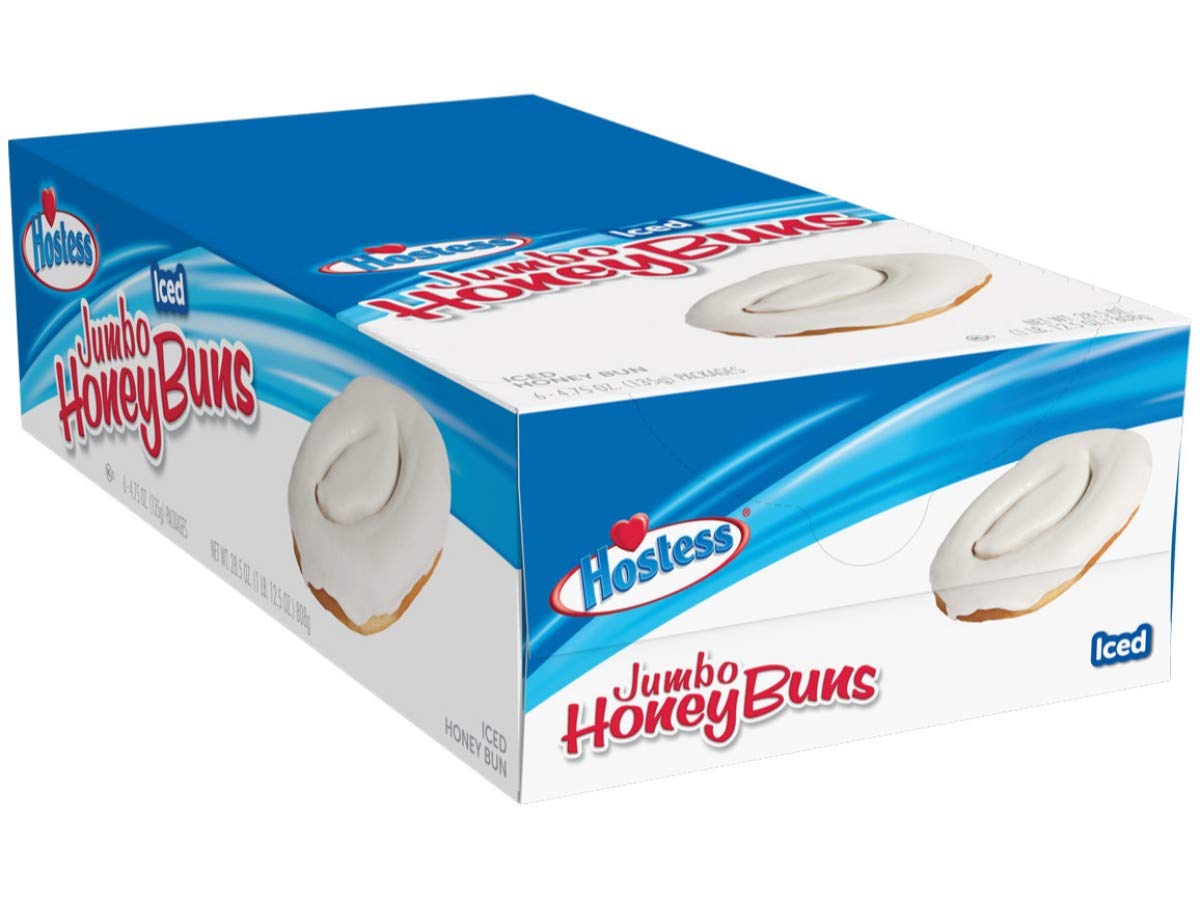 Hostess Jumbo Iced Honey Bun, 4.75 Ounce 36 per case