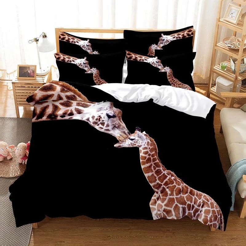 Housse de couette 220x240 en microfibre 110g/㎡ douce et respirante