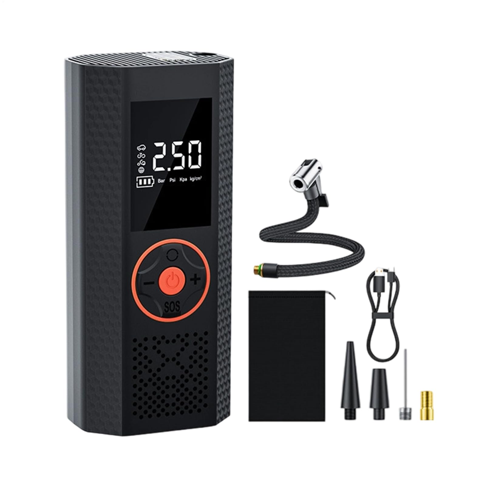Pompe à Air pour Pneus de Voiture Kit d'Outils Sans Fil Rechargeable