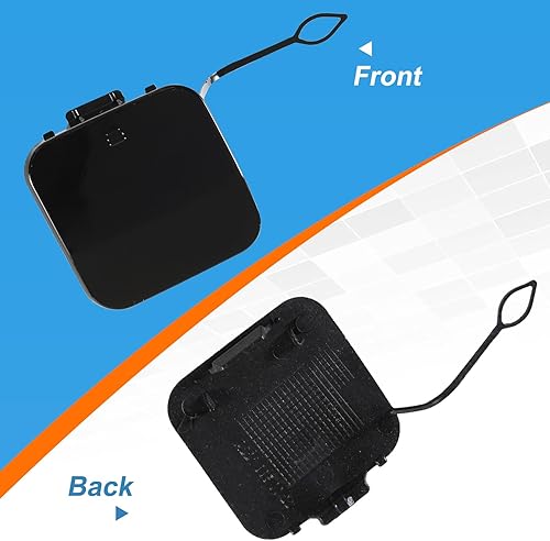 Miniatura 5 de Tapa de gancho de remolque de parachoques trasero Tapa Ojo de remolque para Mercedes-Benz Clase S W221 2010 2011 2012 2013 A2218850022 (plata, lado