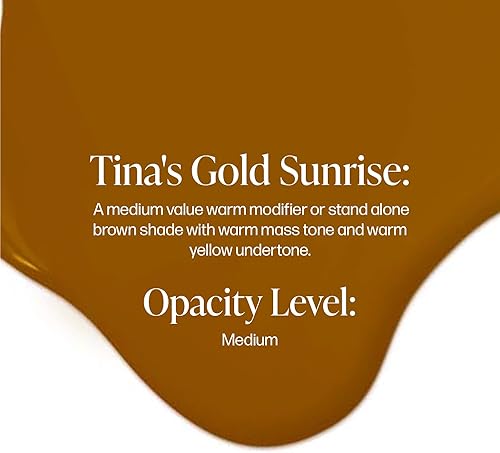 Miniatura 2 de Perma Blend - Tina's Gold Sunrise - Modificador de tinta Microblading - Tinta de tatuaje profesional - Maquillaje de tinta de tatuaje marrón -