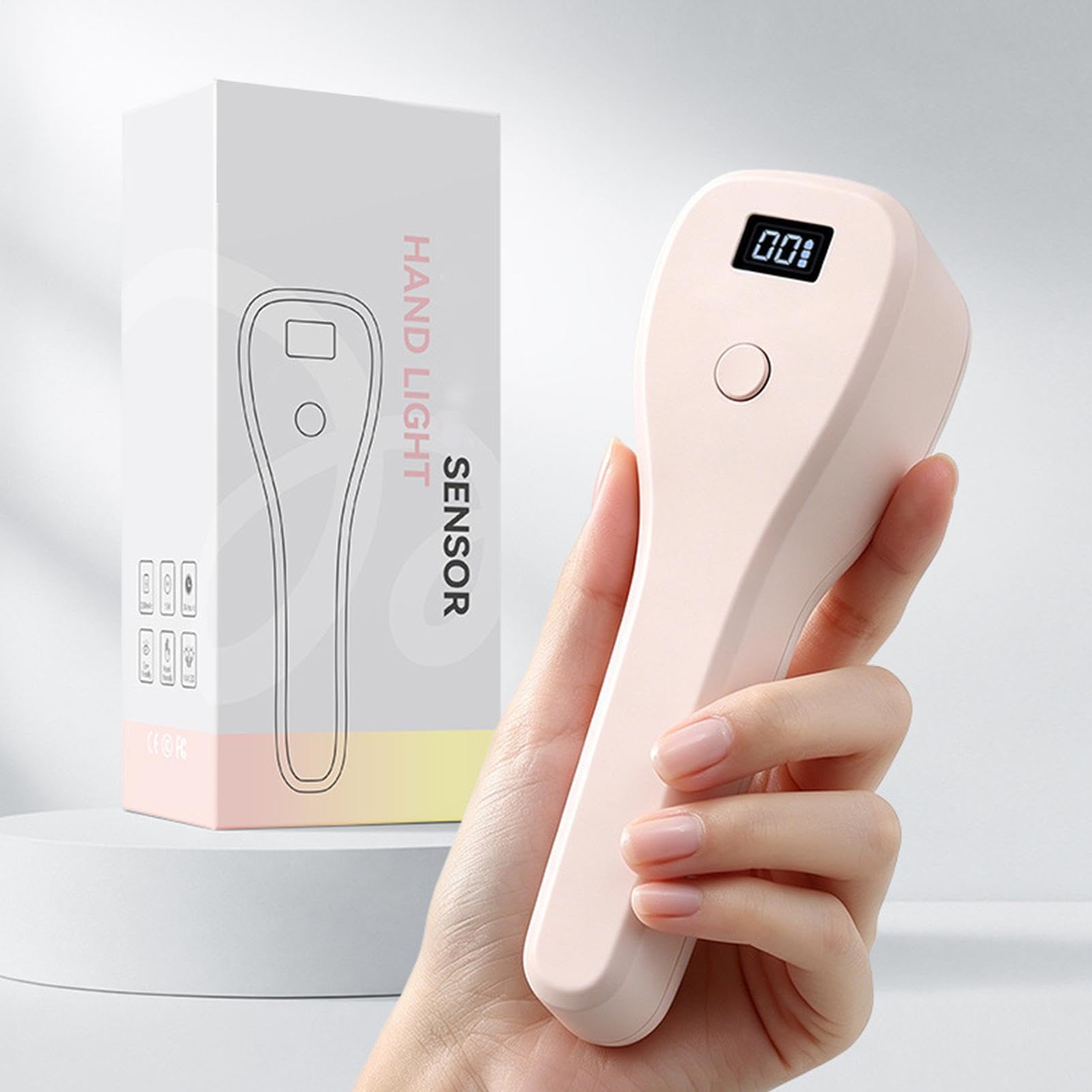 Luz De Uñas Luz Manicura De Mano Portátil Inalámbrica Recargable Con Sensor