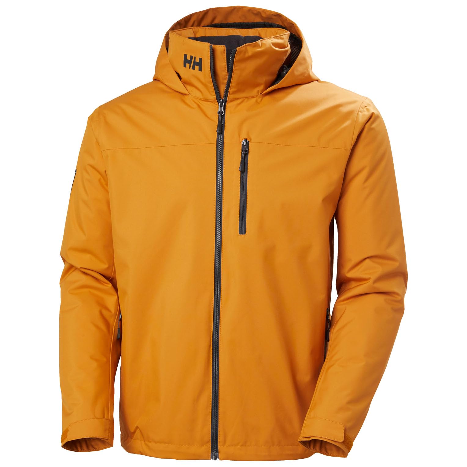 Helly-Hansen mens Crew Hooded Midlayer Jacket 2.0, 399 Mustard, 4XL
