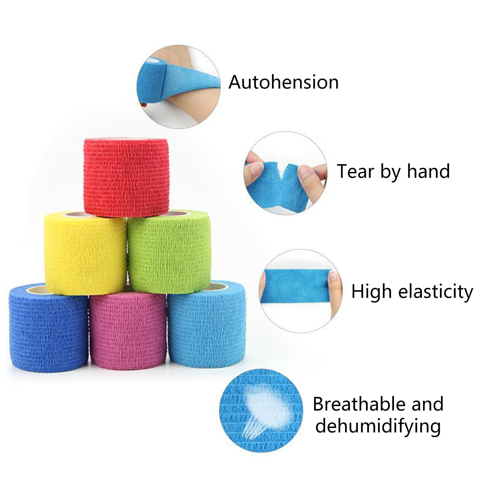 Chic-Chic-Lot De 6 Rouleaux De Bande De Contention élastique Bande