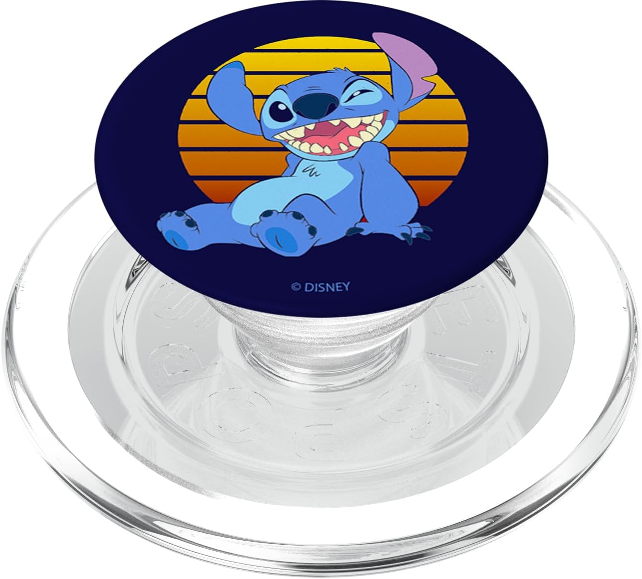 Disney Lilo & Stitch Retro Sunset Portrait PopSockets MagSafe PopGrip for iPhone