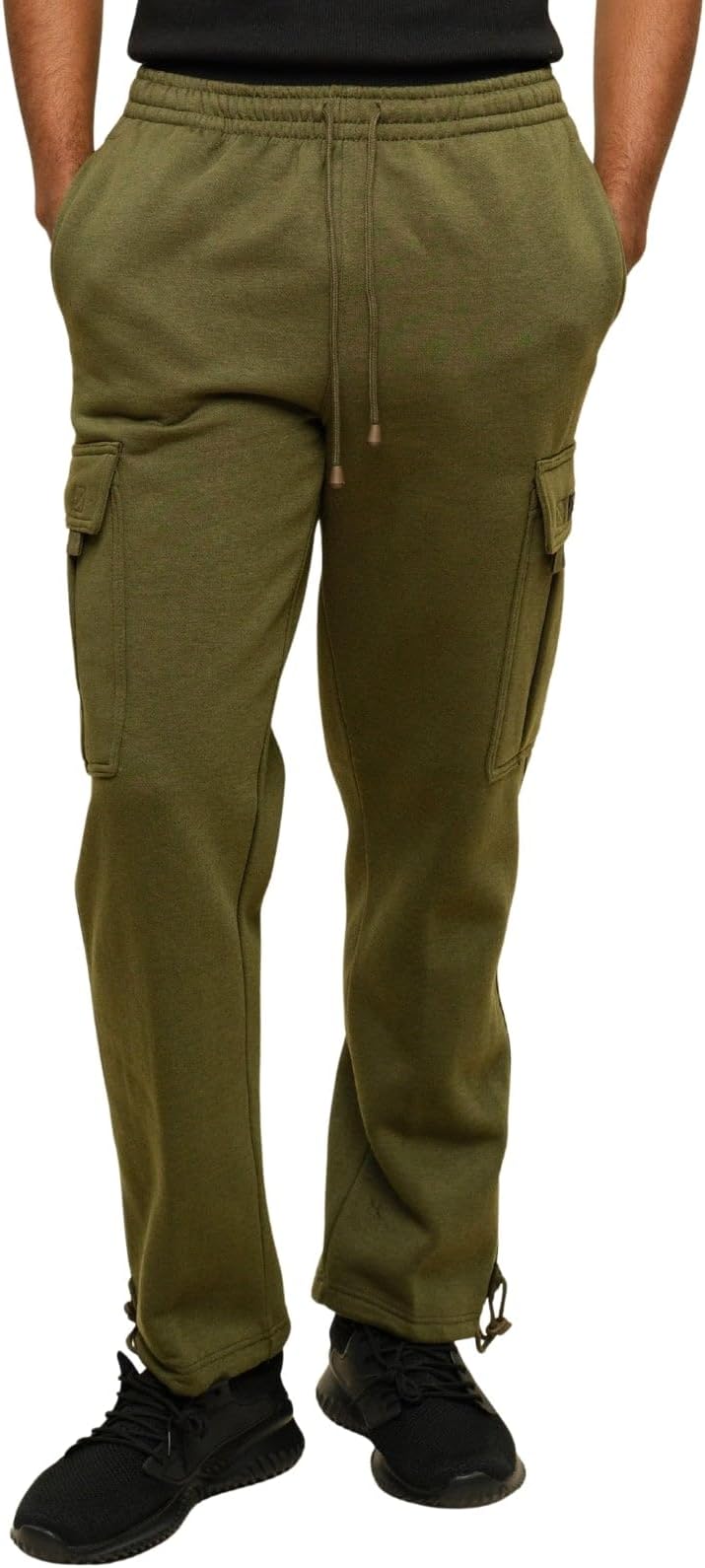 Men's Solid Fleece Heavyweight Cargo Pants