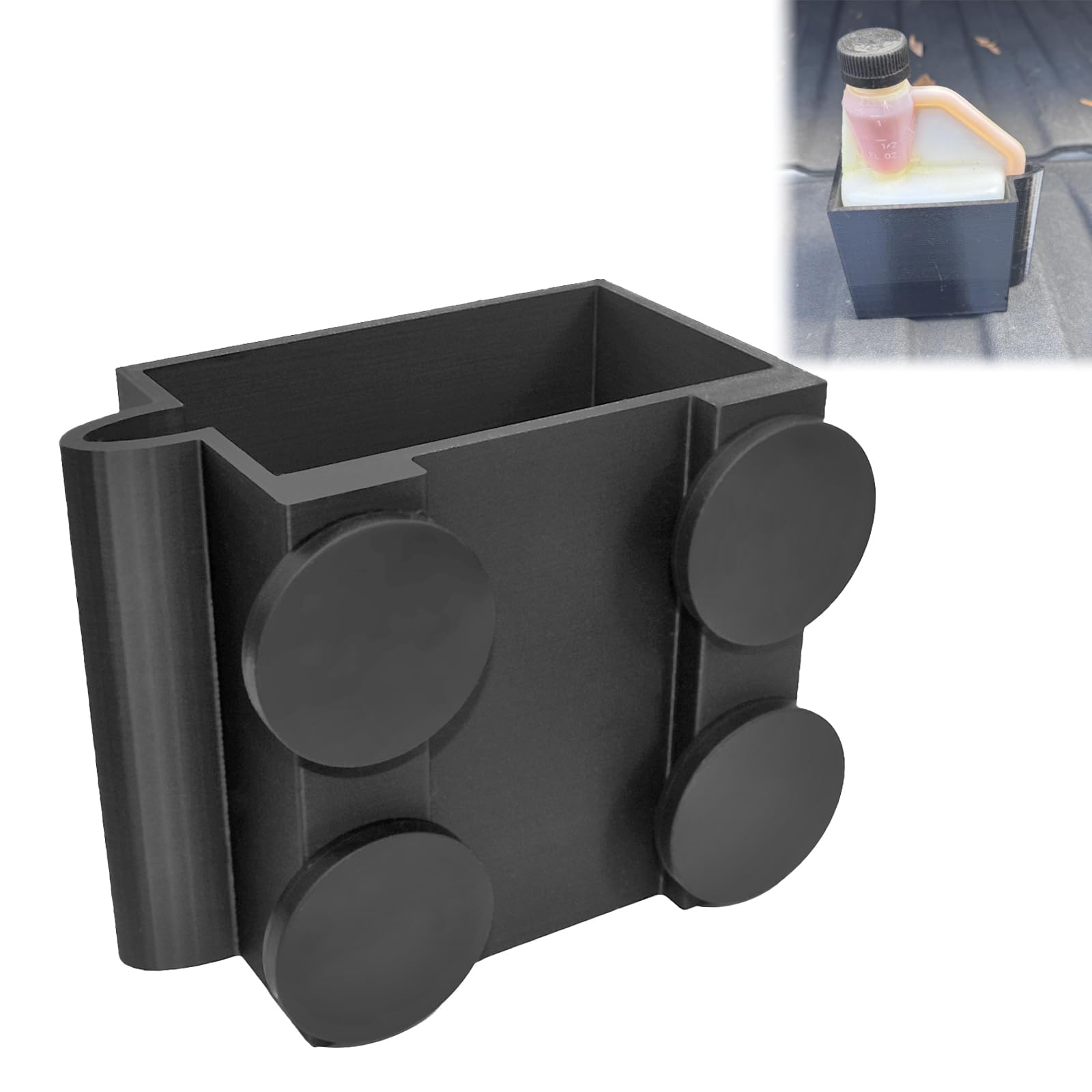 Magnetic 16oz Diesel Additive Holder – Spill-Proof, Removable Design for Hot Shots EDT/Winter Old Squeeze Bottles, Fit for Trucks, Sedans, RVs & Boats