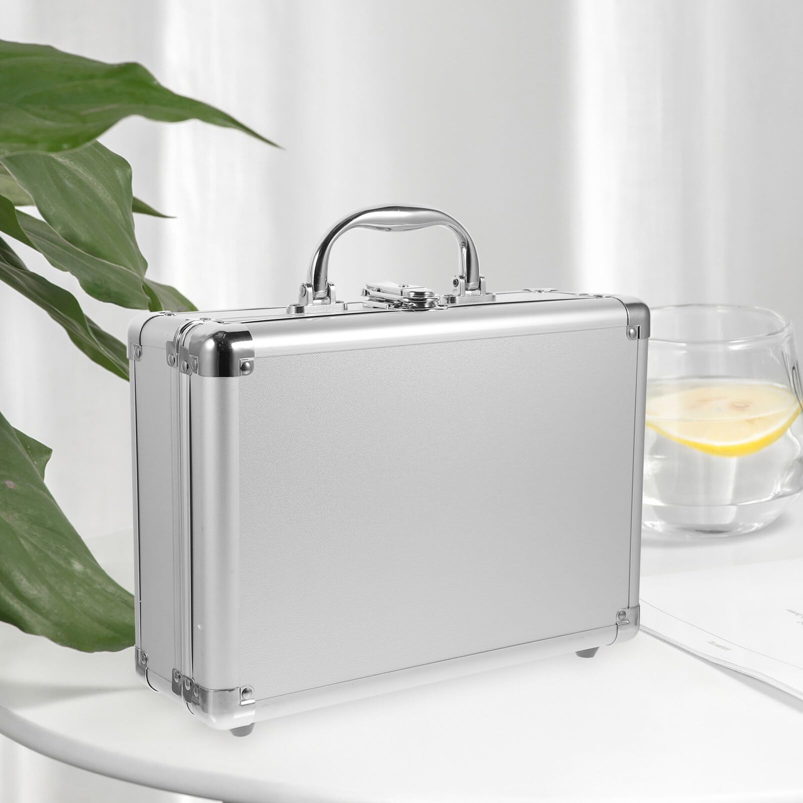 ARTIBETTER Valigetta Lega Di Alluminio Con Inserti Spugna Borsa Portautensili Compatta e Resistente Design Elegante Per Strumenti e Oggetti Preziosi Facile Da Trasportare e Sicura