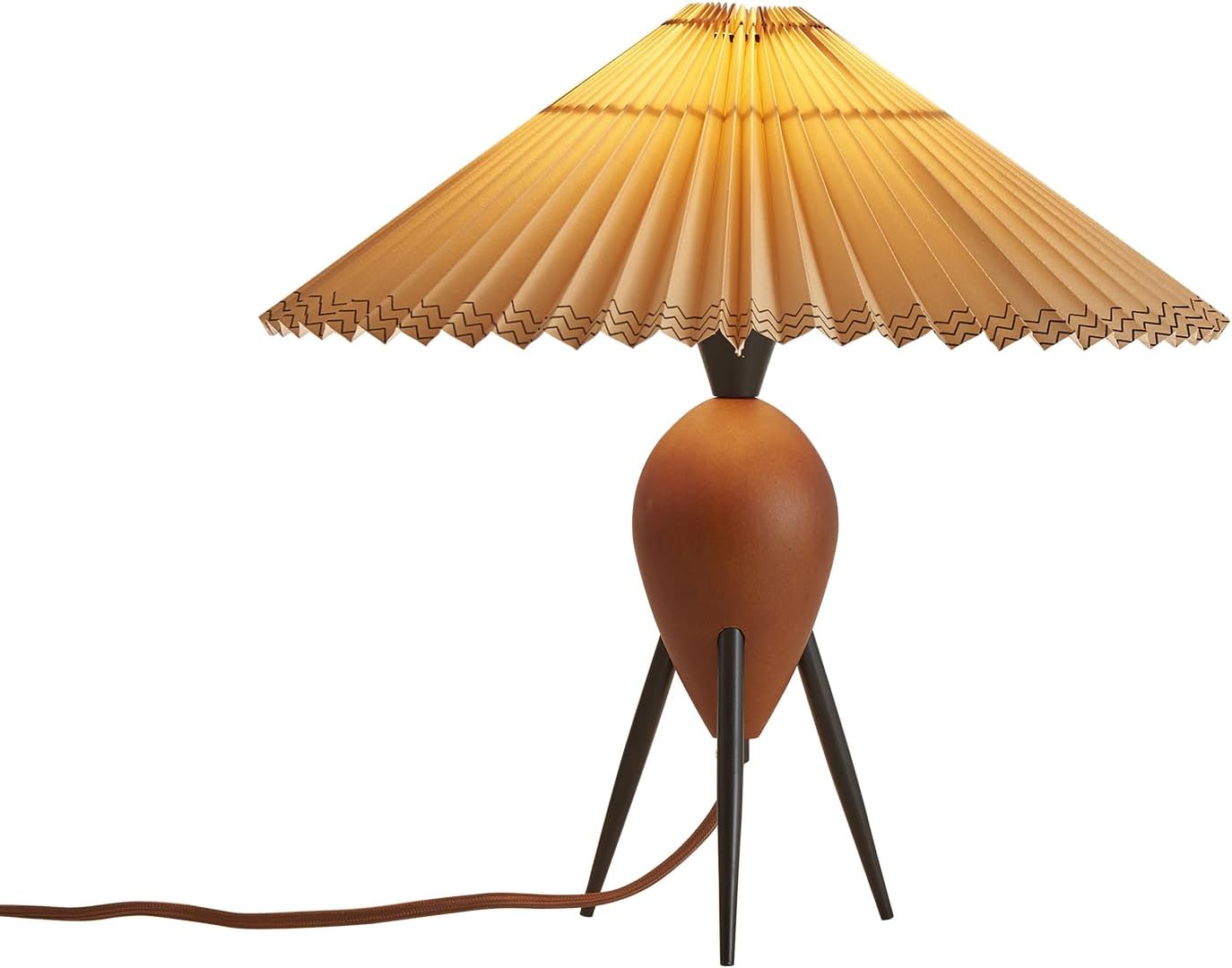 Modern Red Wood Cute Table Lamp Desk Lamp for Living Room Bedroom Home Office, Bedside Nightstand Farmhouse Antique Rustic Industrial Decorative End Table Lamp for Entryway Passway Side Table