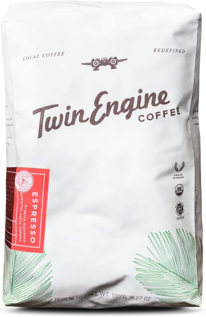 Espresso - 2.2 lbs. Whole Bean | Nicaragua's Favorite - 100% Arabica - Vibrant, Rich, and Delicious - by Twin Engine Coffee