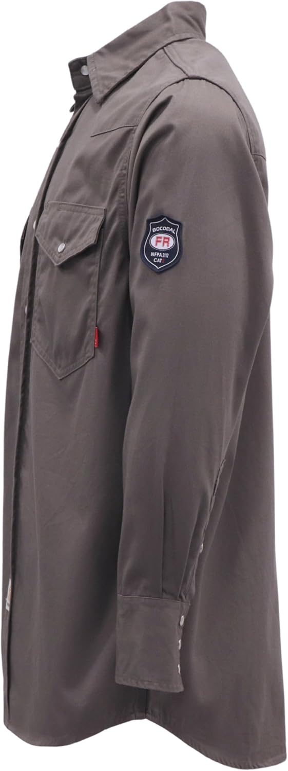  Men's FR Shirts 6.25oz Lightweight Flame Resistant Welding Workwear thumbnail