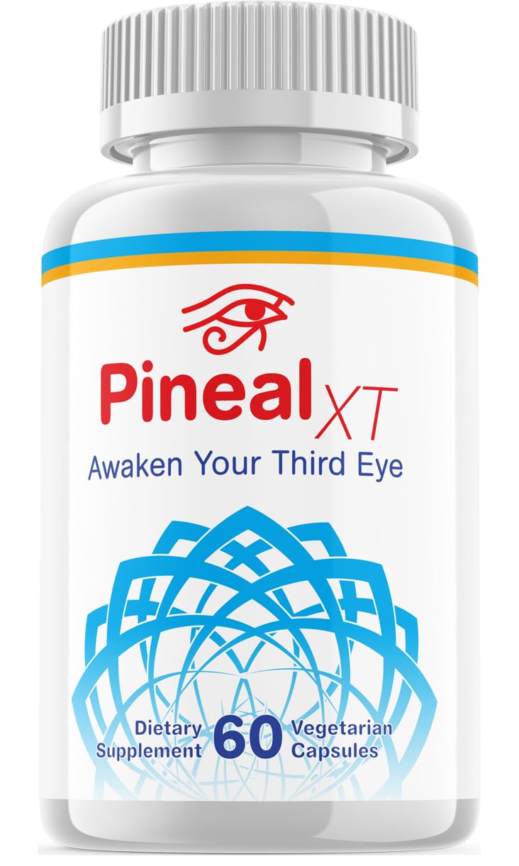 Pineal XT Pills Advanced Formula Pineal XT Awaken Your Third Eye Supplement PinealXT Nootropic Capsules Brain Focus (60 Capsules)