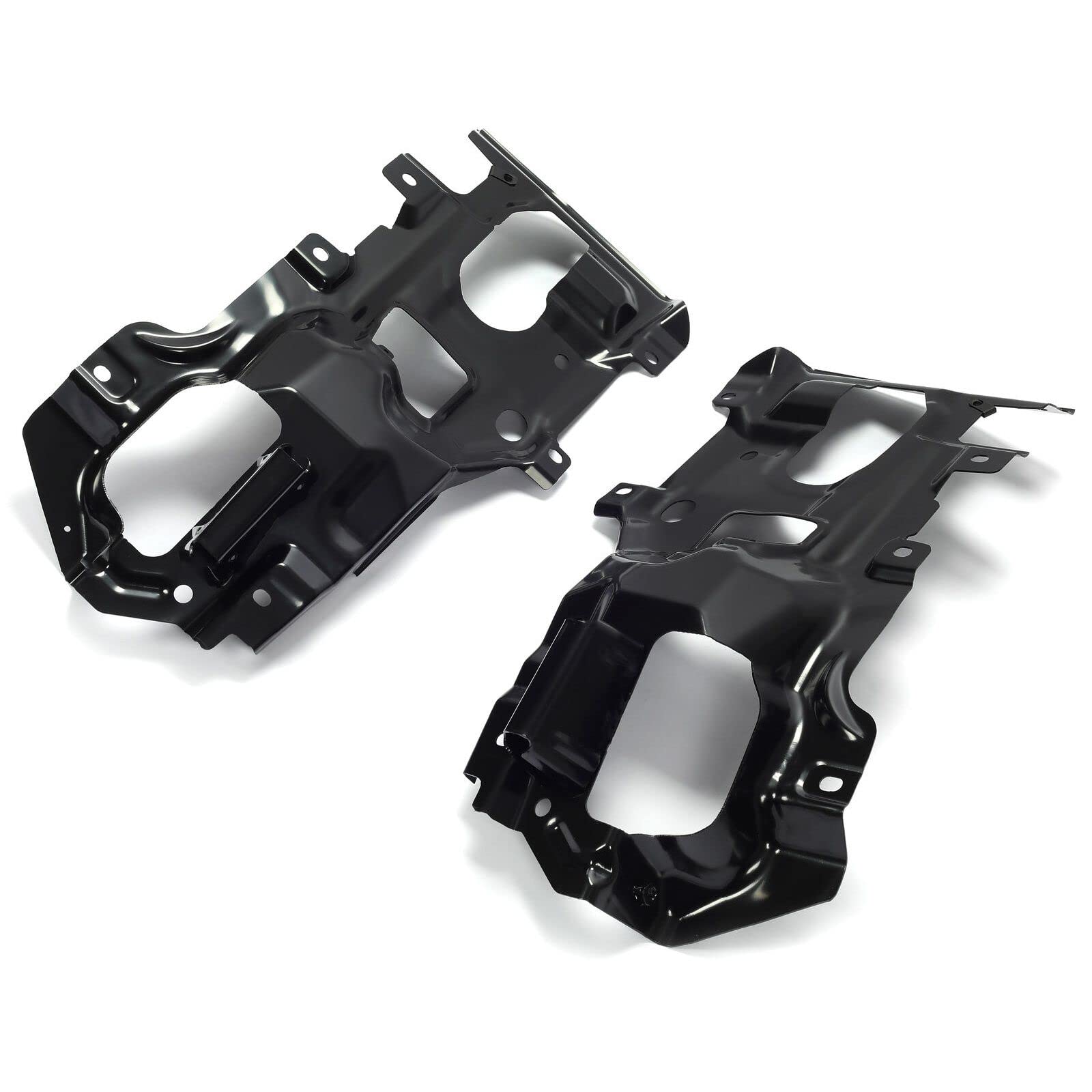 Amazon.com: JEPFHYKE Pair Bumper Support Brackets Front Steel Set  