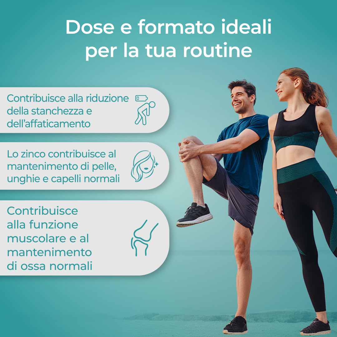 Bandini® Calcio Magnesio Zinco Vitamina D3 + K2 MK7 | 400 Compresse Vegetariane | con Rame, Selenio, Manganese, Boro | Multivitaminico ad Alto Assorbimento | Ossa Muscoli Pelle Capelli Immunità