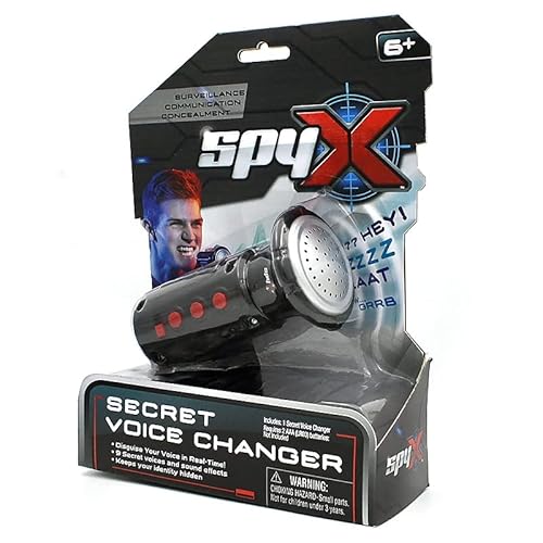 SpyX 10537 Secret Voice Changer For Kids - Disguise and Hide Your identity For Fun Spy Missions - Includes Secret Voice Changer With 9 Distortion Modes, 6+ Years