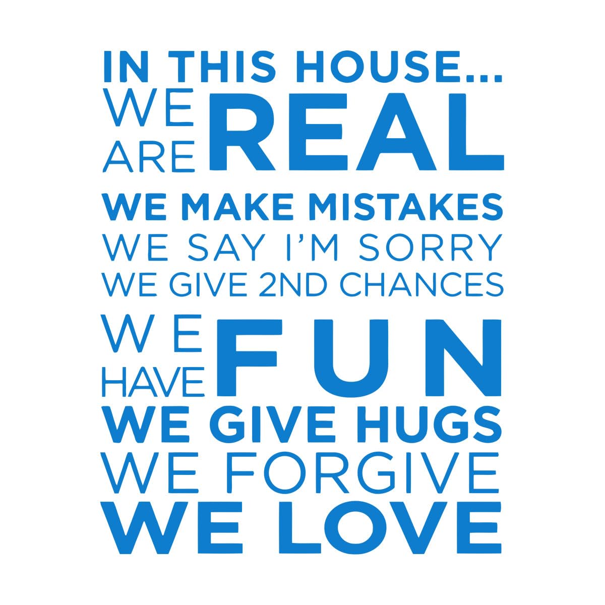 House Rules Wall Vinyl Decals Quote Home Decoration Living Room Home Rule Wall Word Stickers Bedroom Art Murals Wallpaper Large - 57x70cm