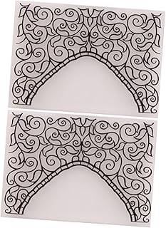 ADOCARN 2 Estênceis Para Pastas De Gravação Em Relevo Moldes Pasta De Gravação Em Fundo Scrapbook Moldes De Gravação Em Relevo Modelo De Matriz De Papel Em Relevo Cortes Para Fazer