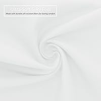 Vista 5 de Nestl Juego de 2 fundas de almohada suaves de microfibra de doble cepillado, fundas de almohada de cama prémium estilo hotel, con brida decorativa