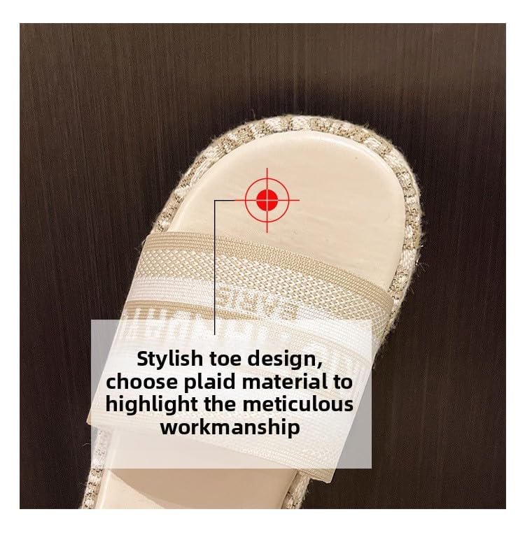 Thick-soled slippers women's 2025 summer new letter one-word drag outer wear thick-soled heightening cool slippers women fashion2