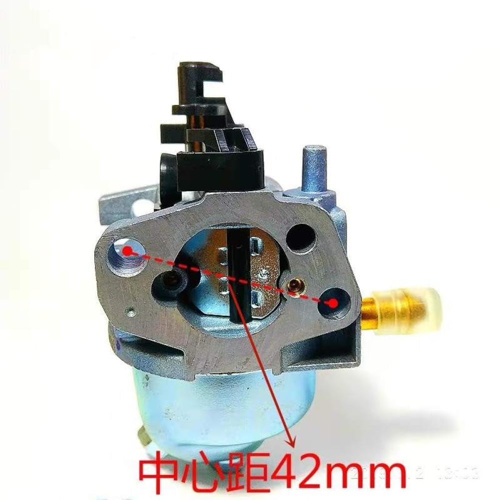 Carburador Manual Choke 19mm Compatible con 1P70F 1P70 1P75F 1P75 196CC Motor de Eje Vertical cortacésped carburador